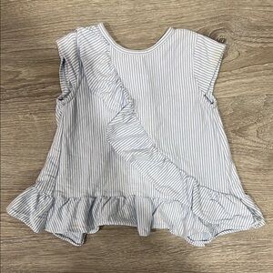 Striped Ruffle Kids Top